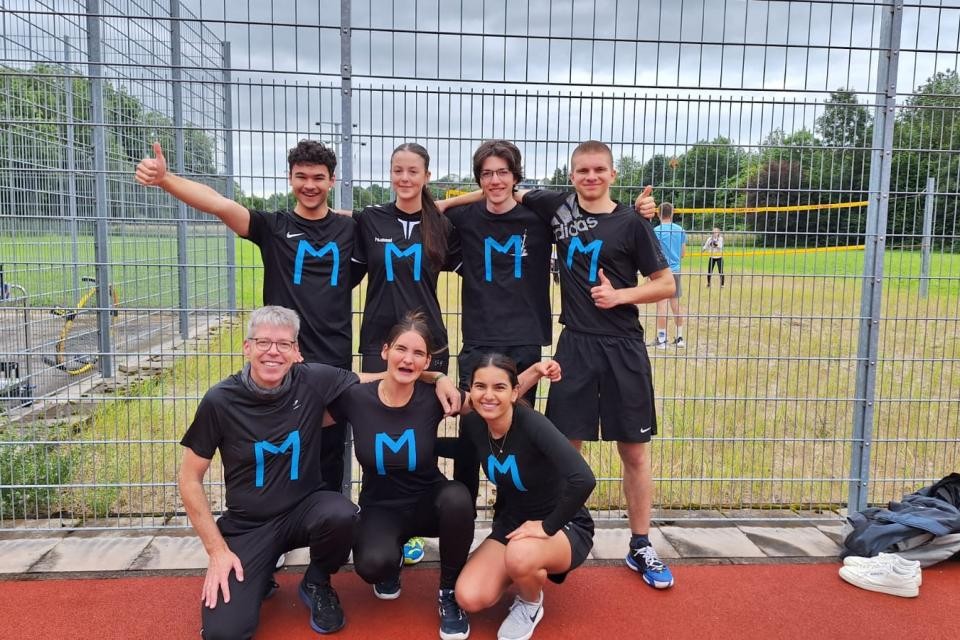 Die Siegermannschaft des Volleyballtuniers