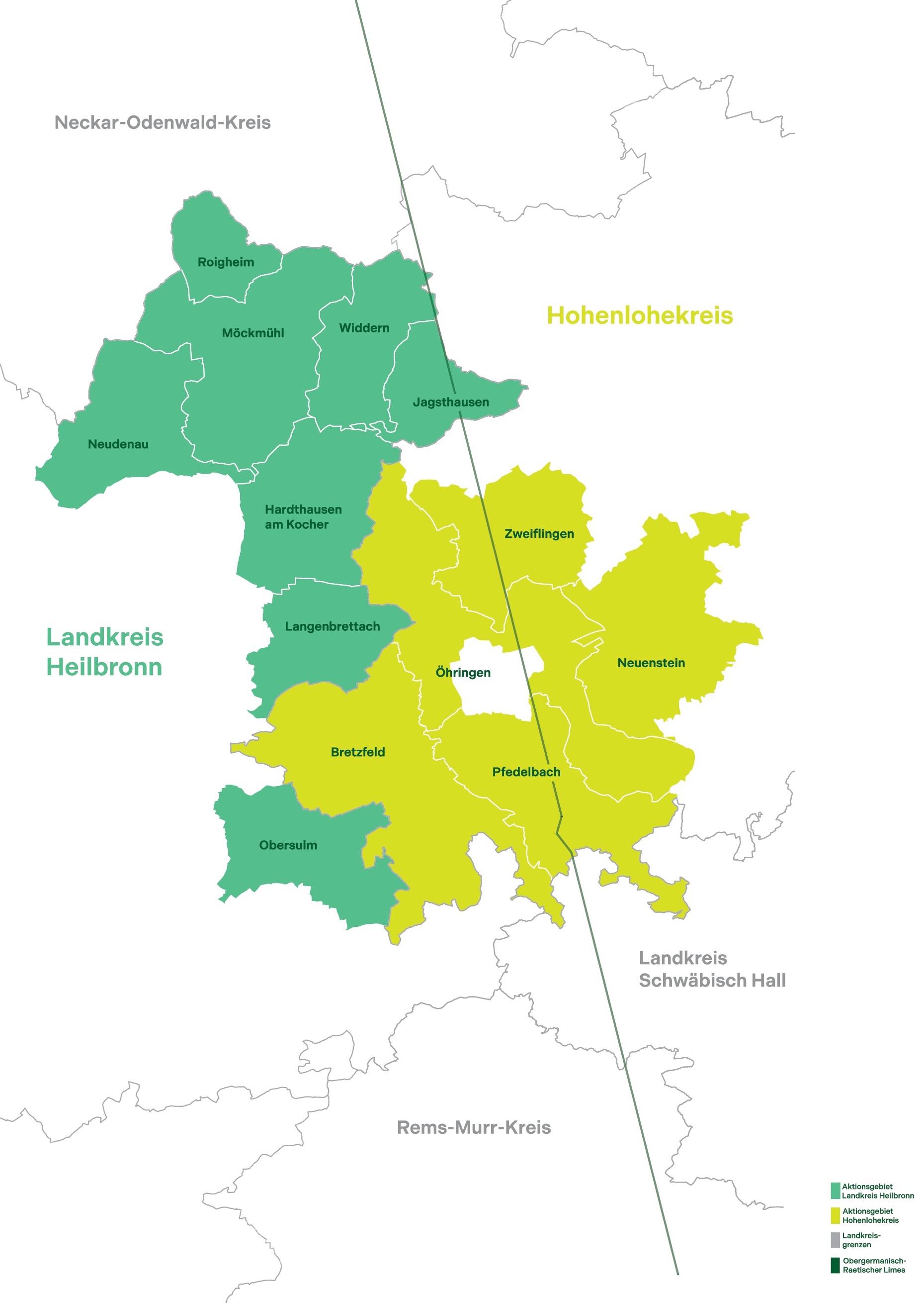 Limesregion Hohenlohe-Heilbronn  Hohenlohekreis