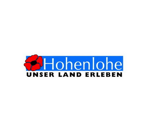 Logo der Touristikgemeinschaft Hohenlohe. Text: Unser Land erleben